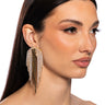 Front View Take Me On A Trip Embellished Statement Earrings