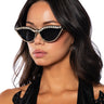 Front View Take Me To Paris Embellished Sunglasses