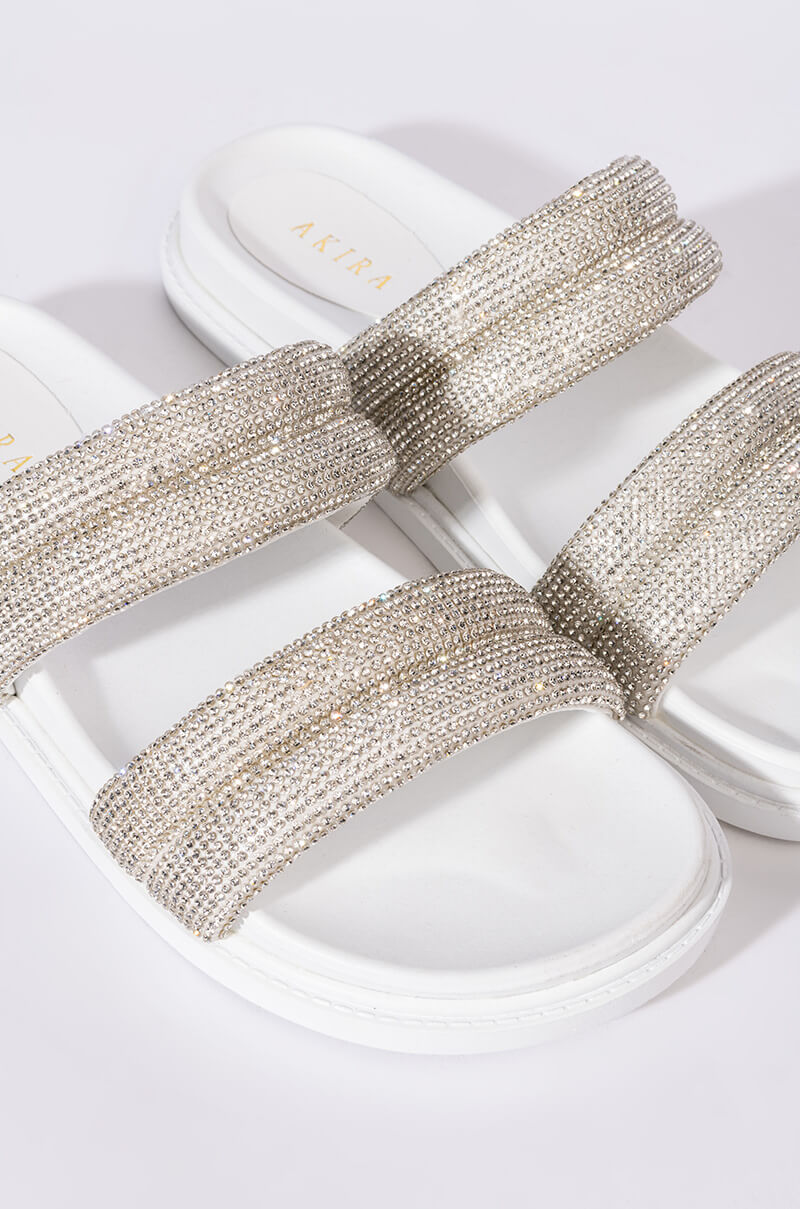 Extra View Take Me To Space Flat Sandal In White 5