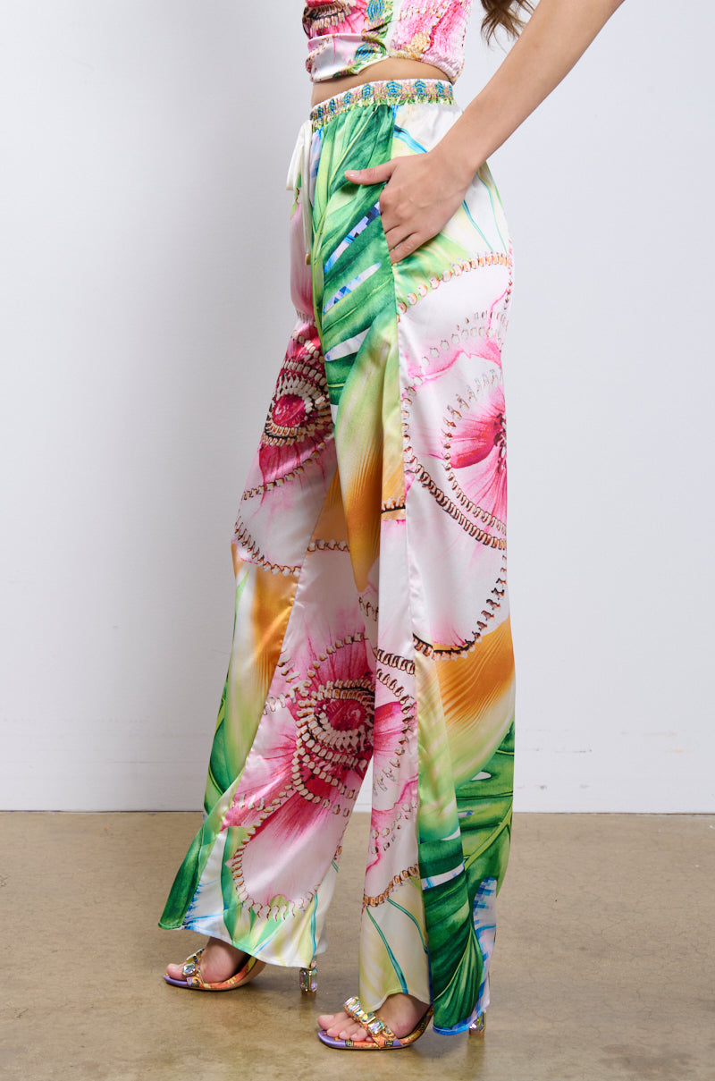 Side View Take Me To The Coast Satin Pant