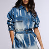 Front View Take Me To The Rodeo Denim Shirt Dress