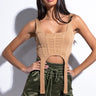 Front View Take You There Corset Top