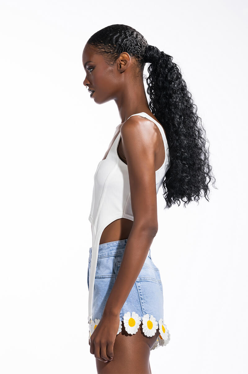 Detail View Take You There Corset Top