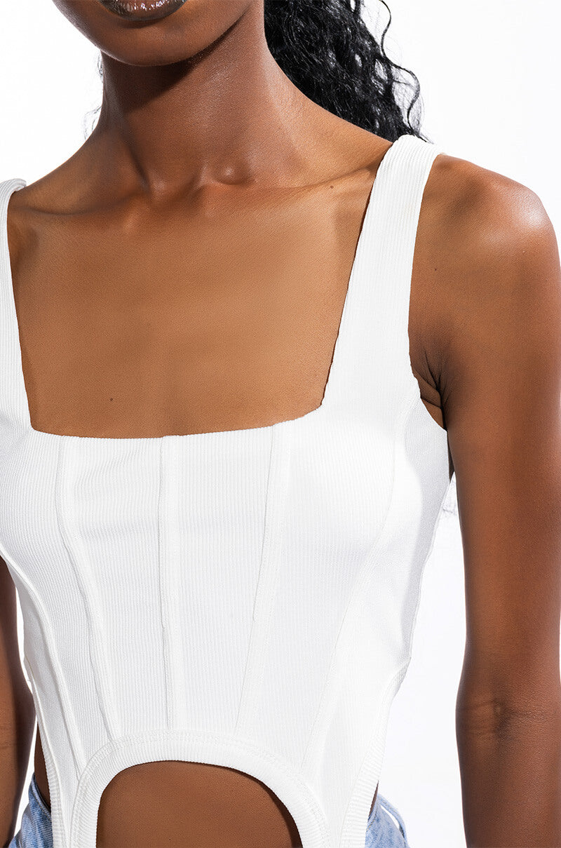 Extra View Take You There Corset Top
