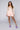Full View Taking Names Ruched Sleeve Corset Blouse in Beige