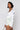 Side View Taking Names Ruched Sleeve Corset Blouse in White