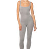 Front View Talia Double Layer Fitted Jumpsuit