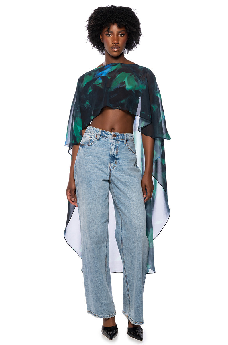 Front View Talk About It High Low Blouse