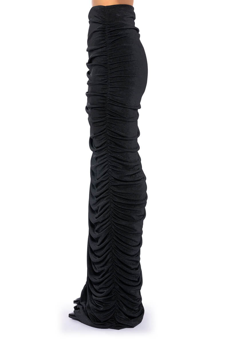 Extra View Talk About It Ruched Maxi Skirt