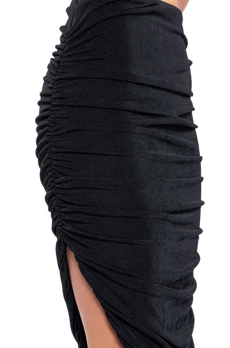 Extra View Talk About It Ruched Maxi Skirt