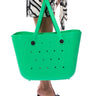 Front View Talk About Me Perforated Tote