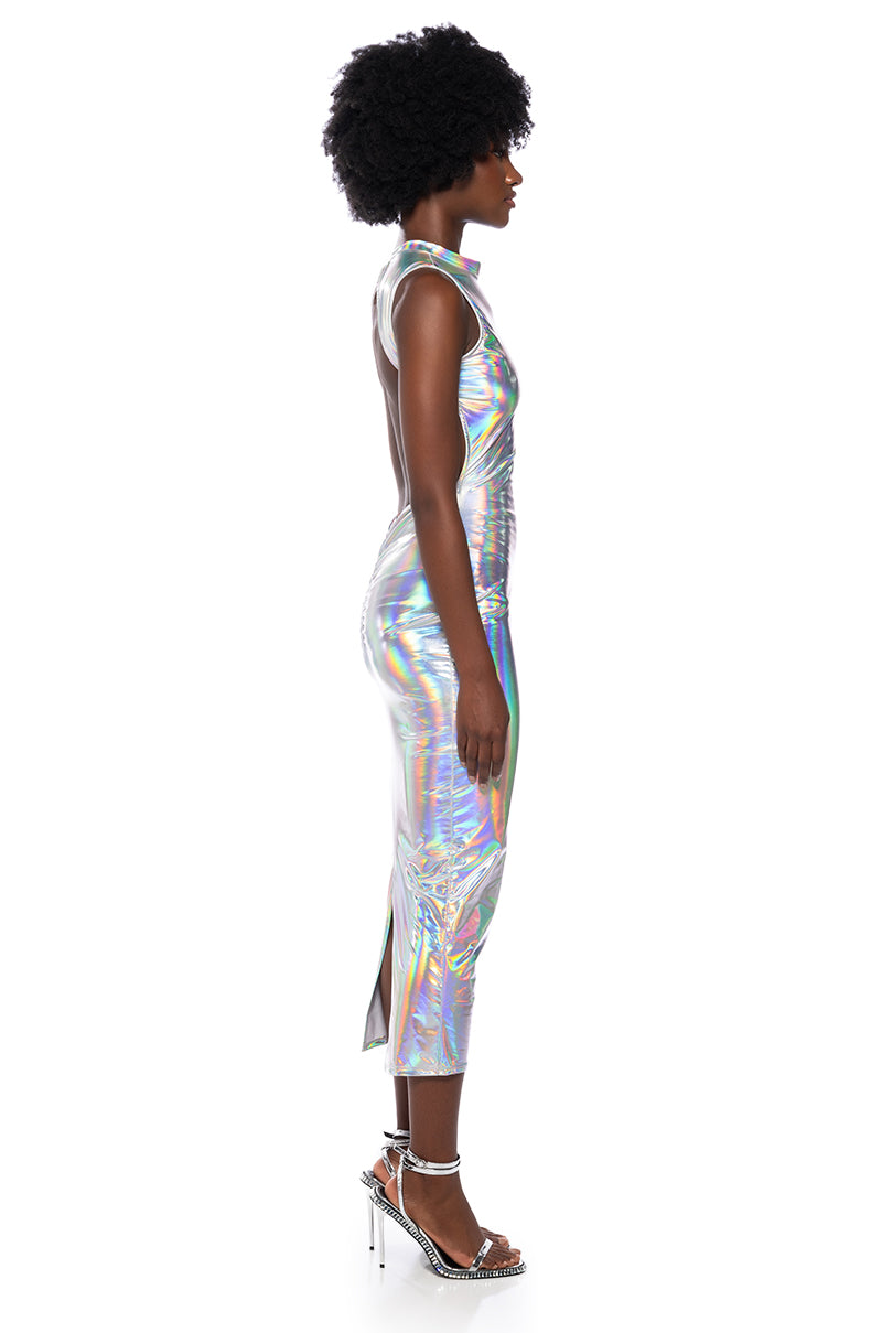 Detail View Talk About Me Sleeveless Midi Dress