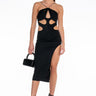 Front View Talk To Me Nice Cut Out Midi Dress