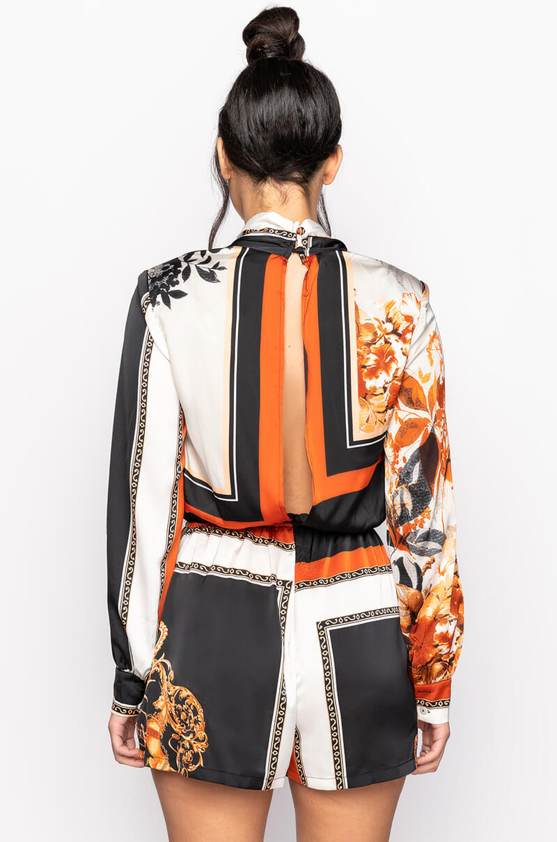 Extra View Talk To Me V Neck Romper 9