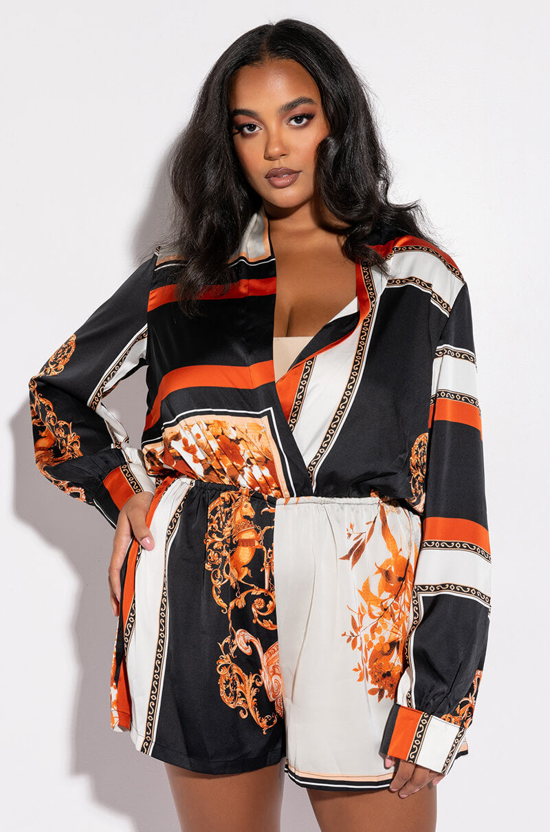 Side View Talk To Me V Neck Romper 1