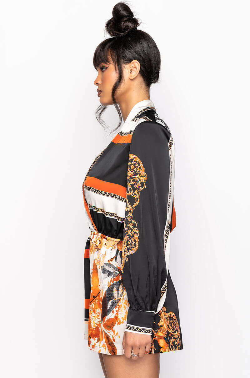 Extra View Talk To Me V Neck Romper 7