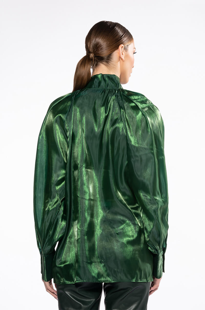 Extra View Talulla Tie Neck Long Sleeve Blouse