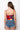 Extra View Taste The Rainbow Wrap Front Sleeveless Satin Blouse