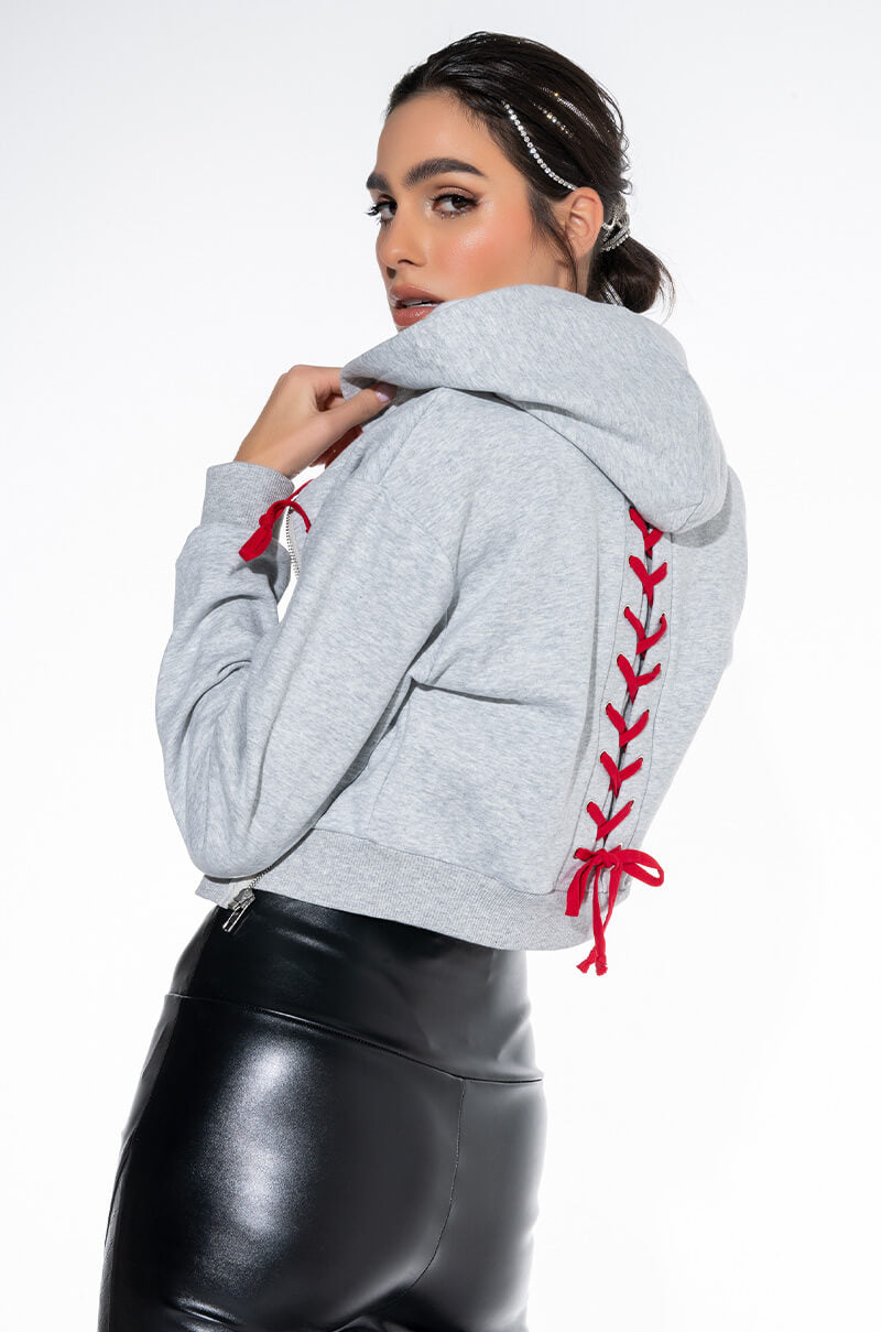 Front View Tasty Patchwork Sweatshirt