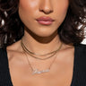 Front View Taurus Layer Necklace