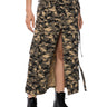 Front View Taylor Camo Cargo Maxi Skirt