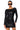 Front View Taylor Long Sleeve Faux Leather Mini Dress