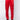 Front View Taylor Satin Jogger in Red