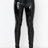 Front View Te Deseo Faux Patent Leather Legging