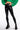 Front View Te Necessito Faux Leather High Rise Lace Up Leggings