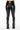 Back View Te Quiero High Rise Vegan Leather Skinny Pant With Slit