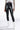 Front View Te Quiero High Rise Vegan Leather Skinny Pants With 4 Way Stretch