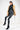 Front View Te Quiero High Rise Vegan Leather Skinny Pants in Black