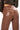 Extra View Te Quiero High Rise Vegan Leather Straight Leg Pants In Brown