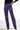 Front View Te Quiero High Rise Vegan Leather Straight Leg Pants In Purple