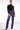 Side View Te Quiero High Rise Vegan Leather Straight Leg Pants In Purple