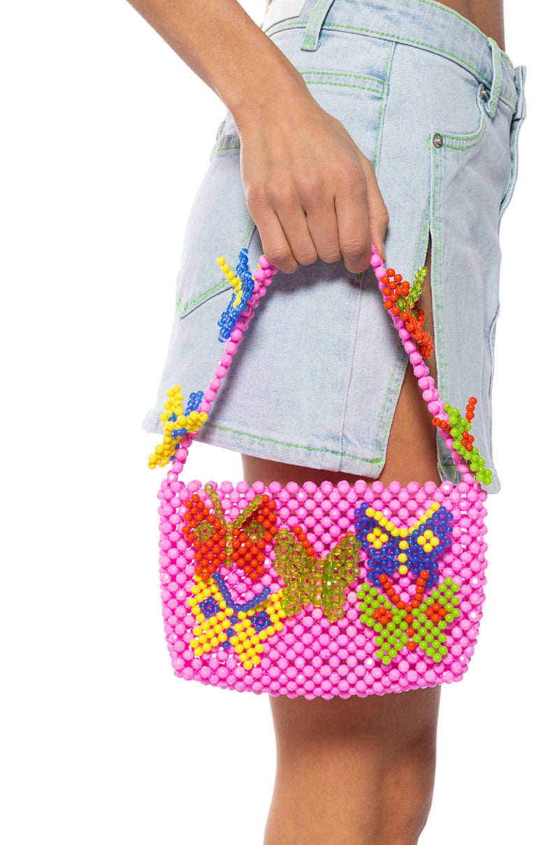 Front View Teenage Dream Beaded Purse
