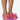 Front View Tell It How It Is Flat Sandal In Pink