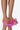 Front View Tell It How It Is Flat Sandal In Pink