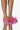 Front View Tell It How It Is Flat Sandal In Pink