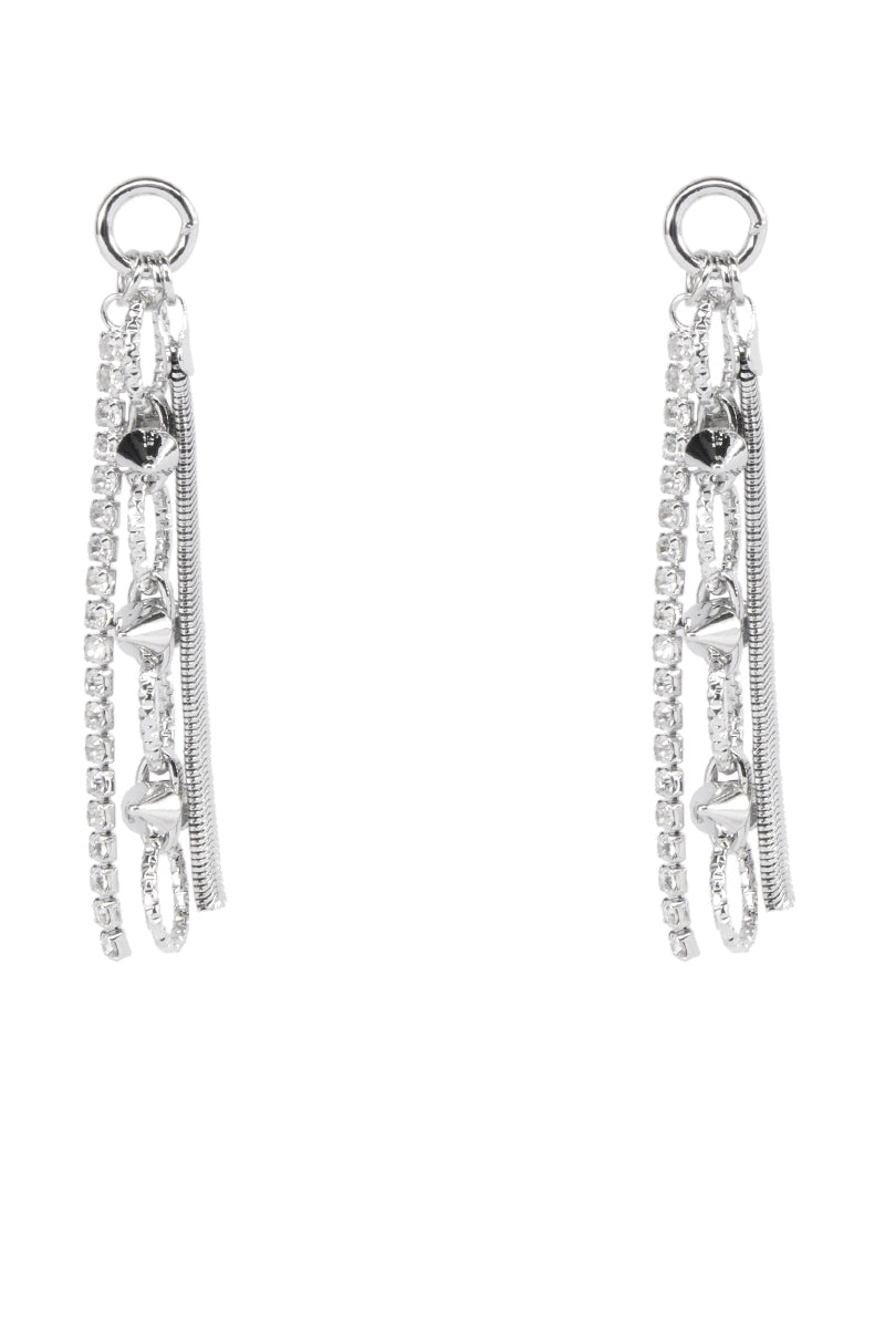 Side View Tell Me About It Earring In Silver