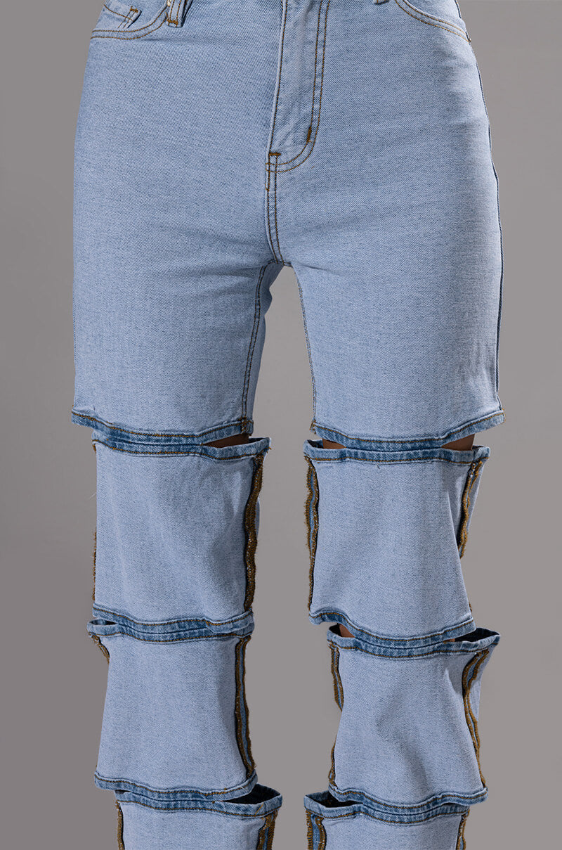 Extra View Temptation High Rise Layered Wide Leg Jean