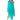 Front View Terra One Shoulder Flowy Midi Dress In Teal