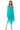 Side View Terra One Shoulder Flowy Midi Dress In Teal