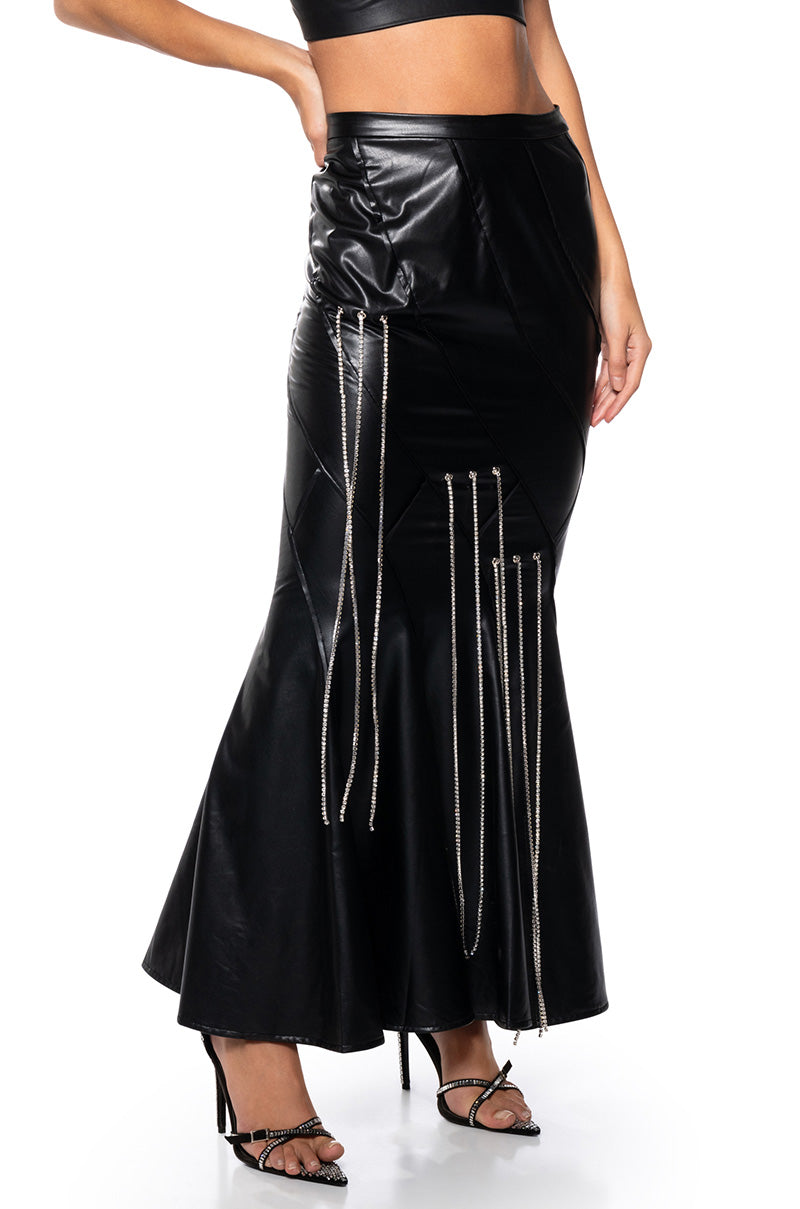 FRONT ROW EMBELLISHED MAXI SKIRT view 0