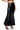 Front View Tess Embellished Faux Leather Maxi Skirt