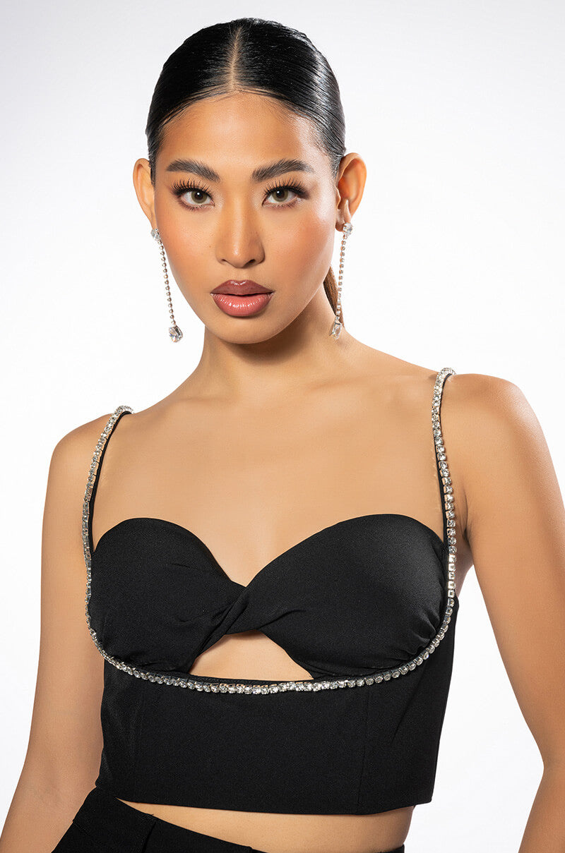 Front View Tgif Twist Bralette Top