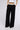 Front View That Girl Contrast Waist Trouser In Black