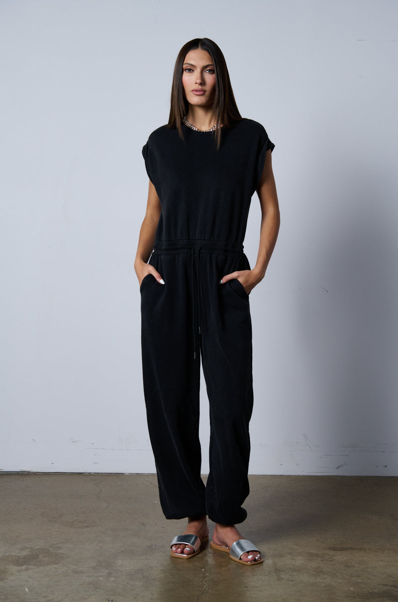 Side View That Girl French Terry Jumpsuit