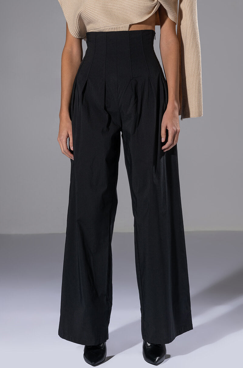 Front View That Girl Straight Leg Corset Pant