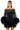 Front View That Va Va Voom Long Sleeve Sheer Trapeze Dress